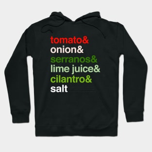 Deconstructed Pico de Gallo: Foods of the World - Mexico Hoodie